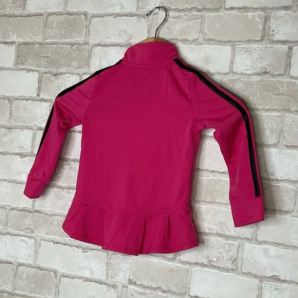 Adidas Kids Hot Pink & Black Track Jacket Size 3T